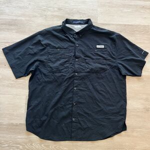 Columbia PFG Tamiami II Short Sleeve Black Men's-Size XXL